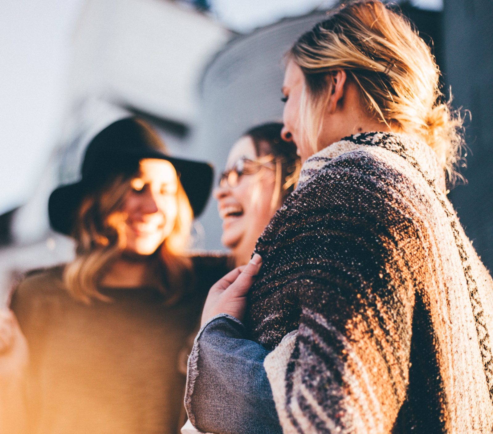 Women connecting at group counseling